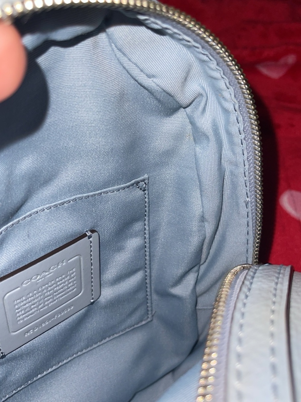 Coach New York - Andi Pebble Leather Convertible Mini Backpack in Light Blue - Picture 10 of 12